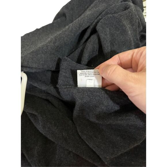 Eileen Fisher Dark Grey Cardigan Size Small - Picture 6 of 6